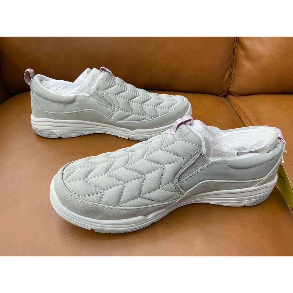 Ryka Echo Knit Slip On Sneakers Womens 8M Grey Quilted Water Repellent Walking - Picture 3 of 8
